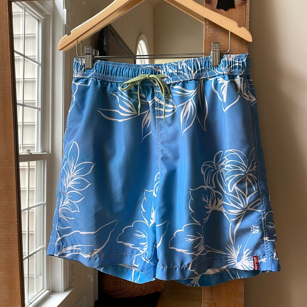 Tommy Bahama Tropical Print Swim Trunks Size M